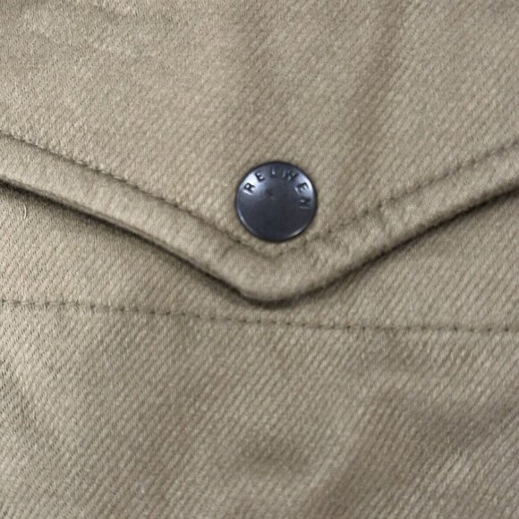 RELWEN Moleskin Twill Insulated Shirt Jacket in Barleycorn, Mens Large - Picture 5 of 5